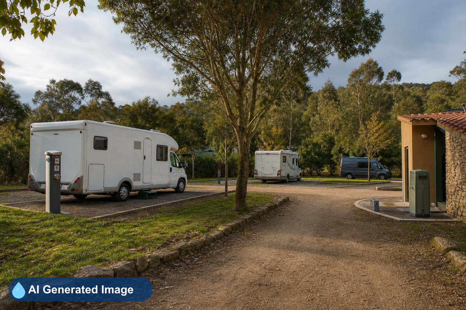 Área de autocaravanas Camping Os Castros - Baroña, A Coruña