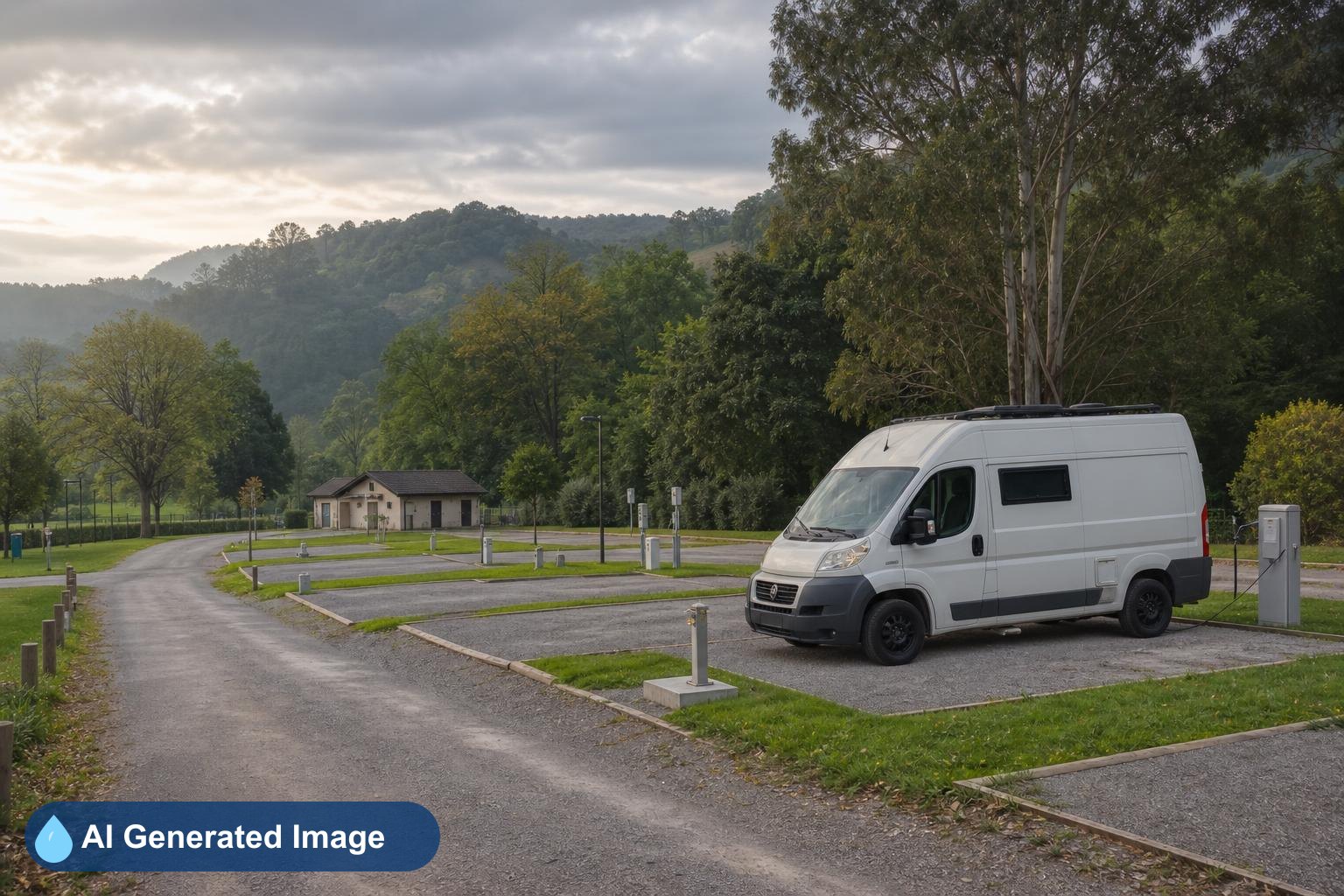 Área de autocaravanas Camping Sopelana en Moreaga, Bizkaia
