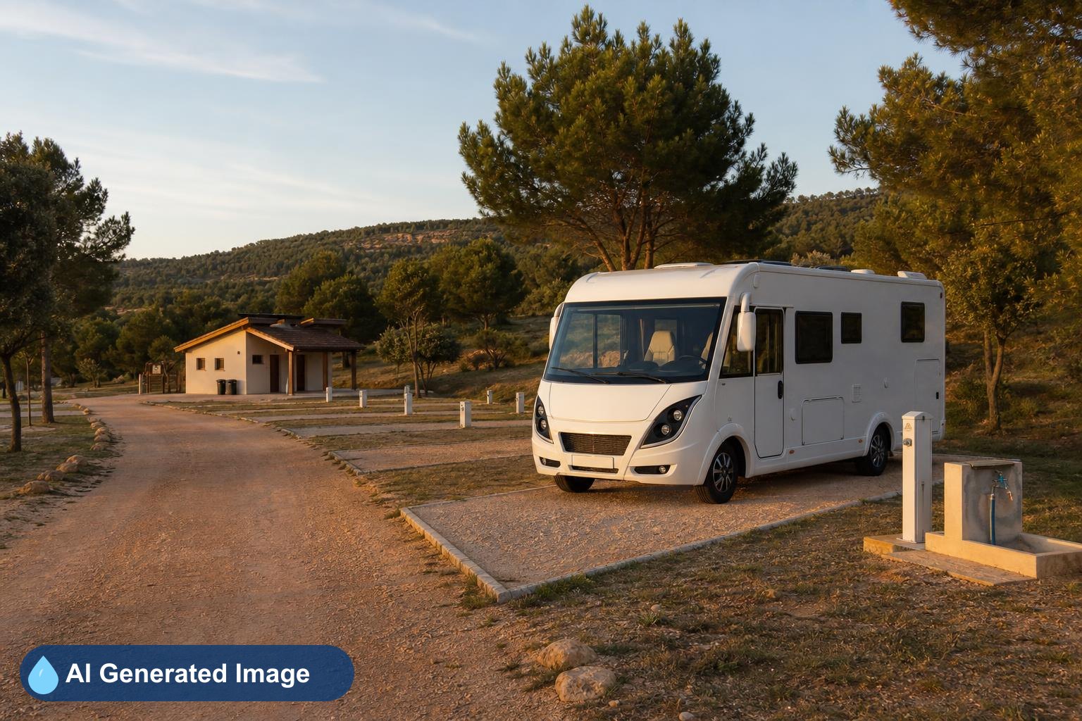 Área de autocaravanas Camping Hoces de Mira en Mira, Cuenca
