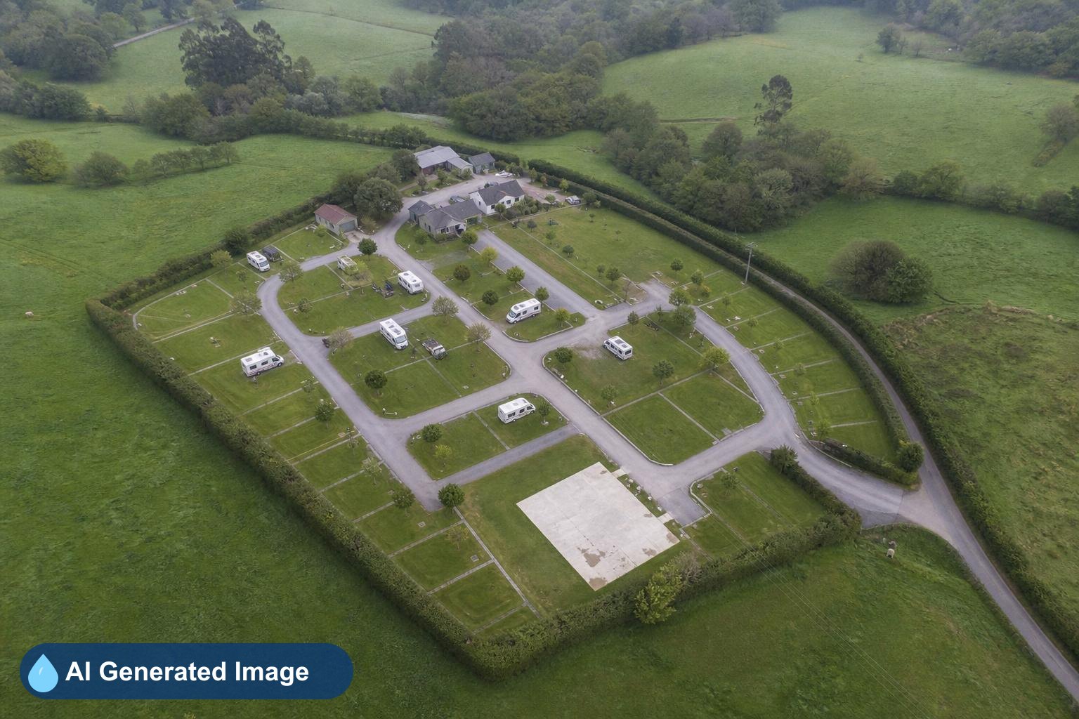 Área de autocaravanas Camping Bahinas en Castriḷḷón, Asturias