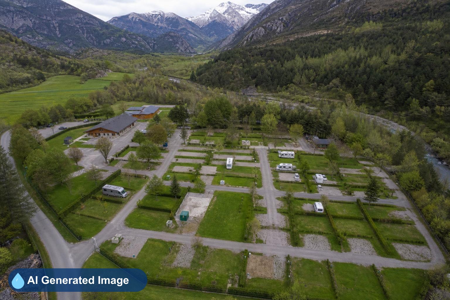 Área de autocaravanas Camping Valle Añisclo en Puyarruego, Huesca