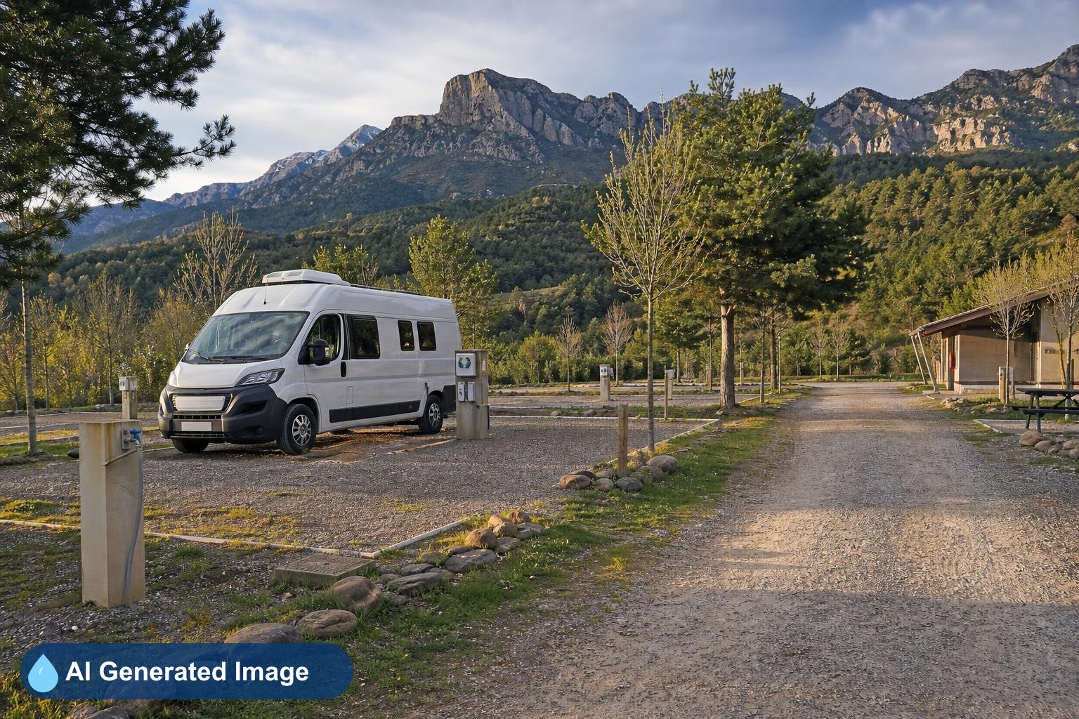 Área de autocaravanas Camping municipal de Agüero Peña Sola en Agüero, Huesca