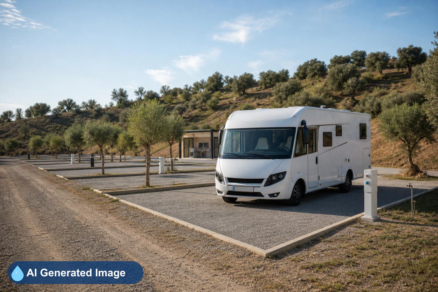 Área de autocaravanas Parking Mis principes en Carmona, Sevilla