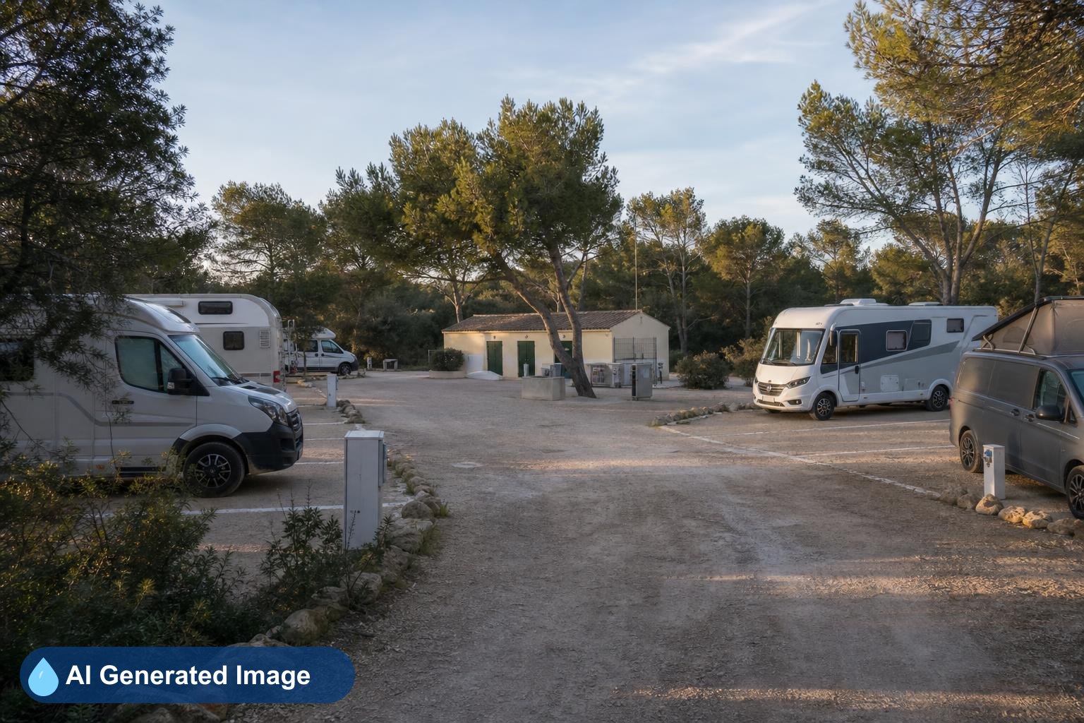 Área de autocaravanas Parking Autocaravanas y Motorhome en Ciutadella, Illes Balears