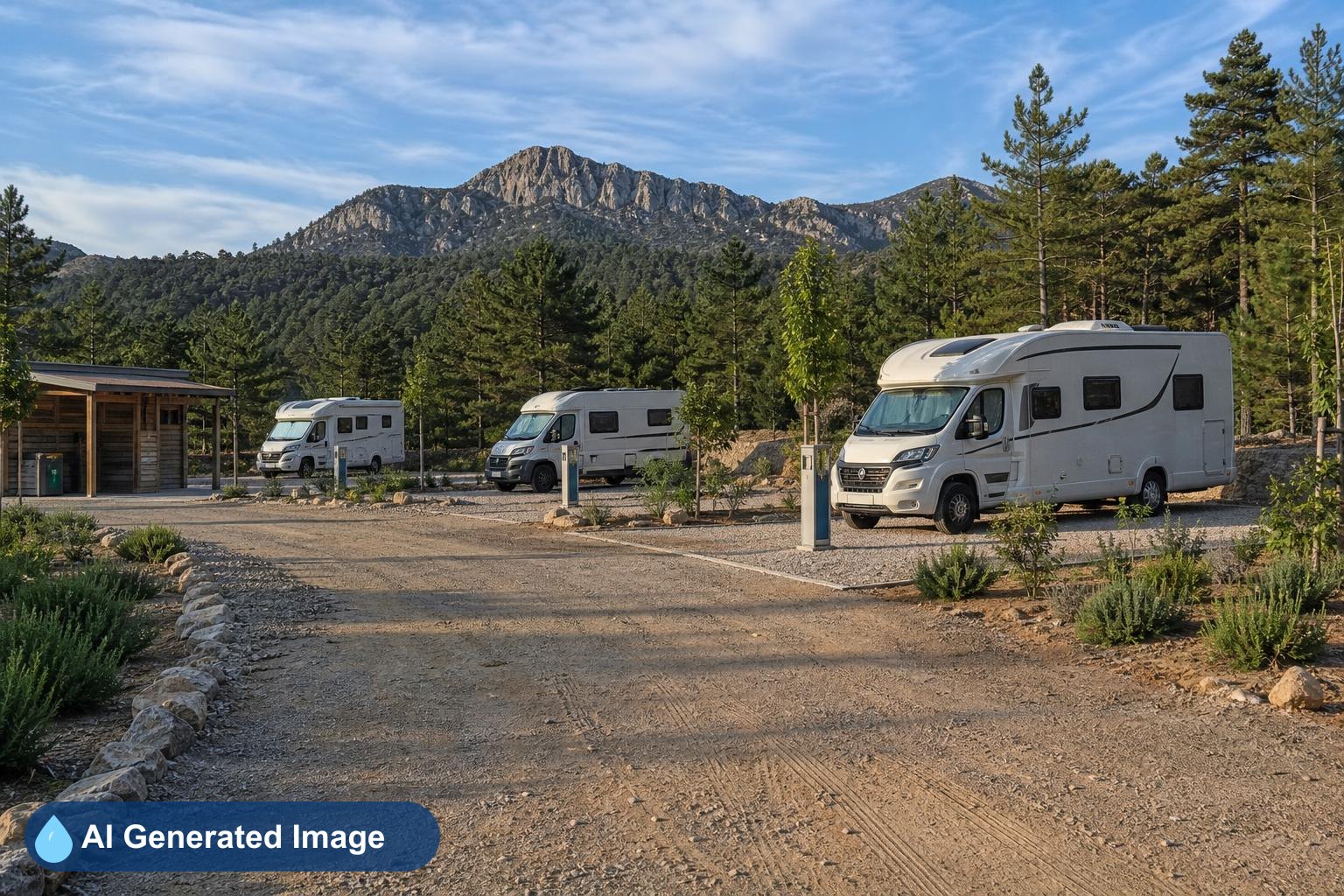 Área de autocaravanas Área autocaravanas Plataforma 4 La Molina en Alp, Girona