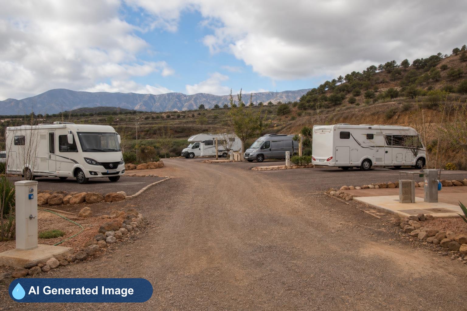 Área de autocaravanas Parking caravanas el carreton arafo en Diseminado Medio Camino, Santa Cruz de Tenerife