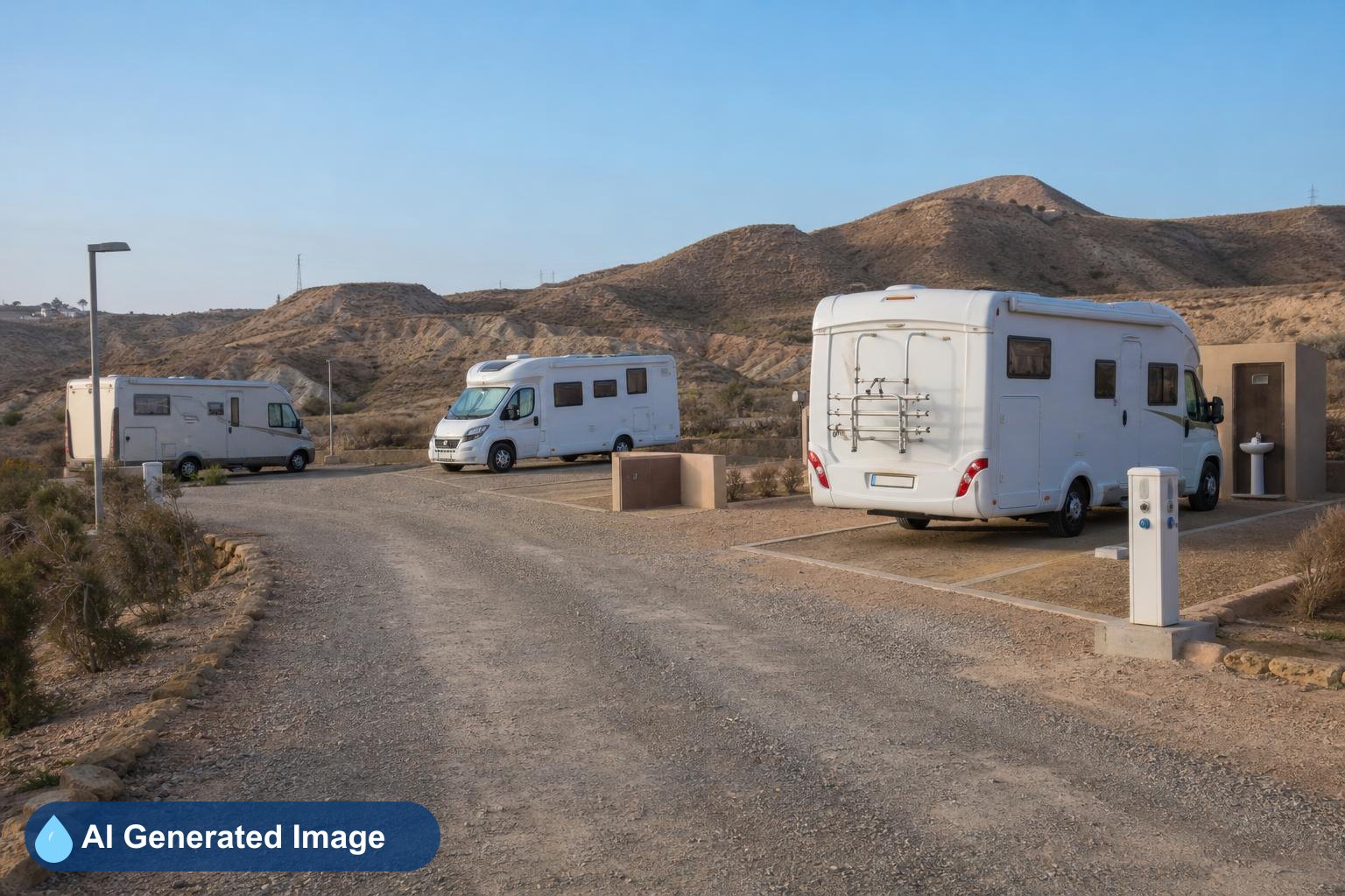 Área de autocaravanas Area servicios aguas de Autocaravanas, Almería