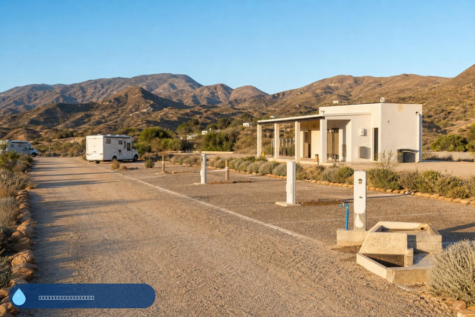 Área de autocaravanas Agua amarga Camper Park en Agua Amarga, Almería