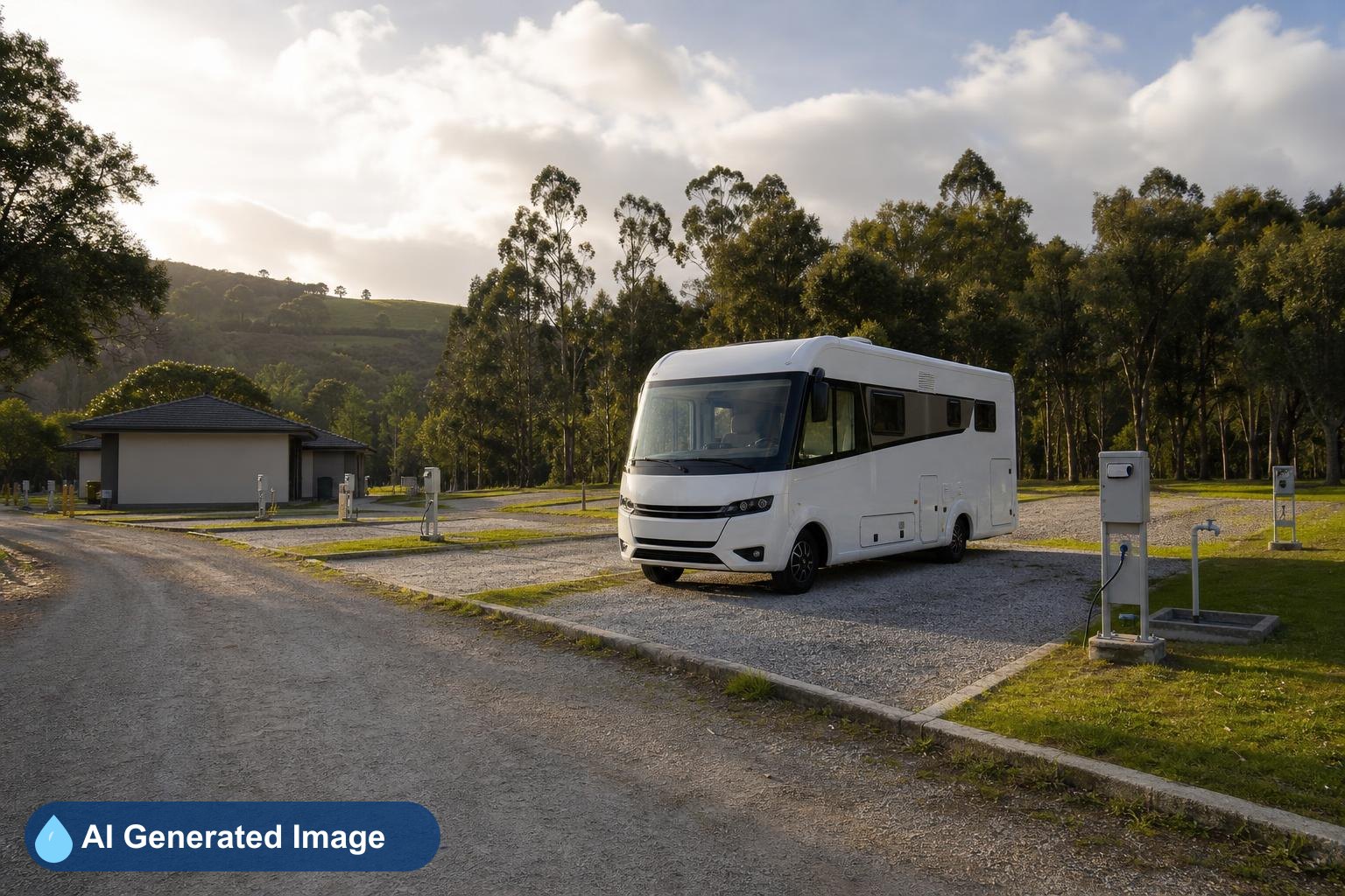 Área de autocaravanas Camping Gijón Costa Surf en Gijón, Asturias
