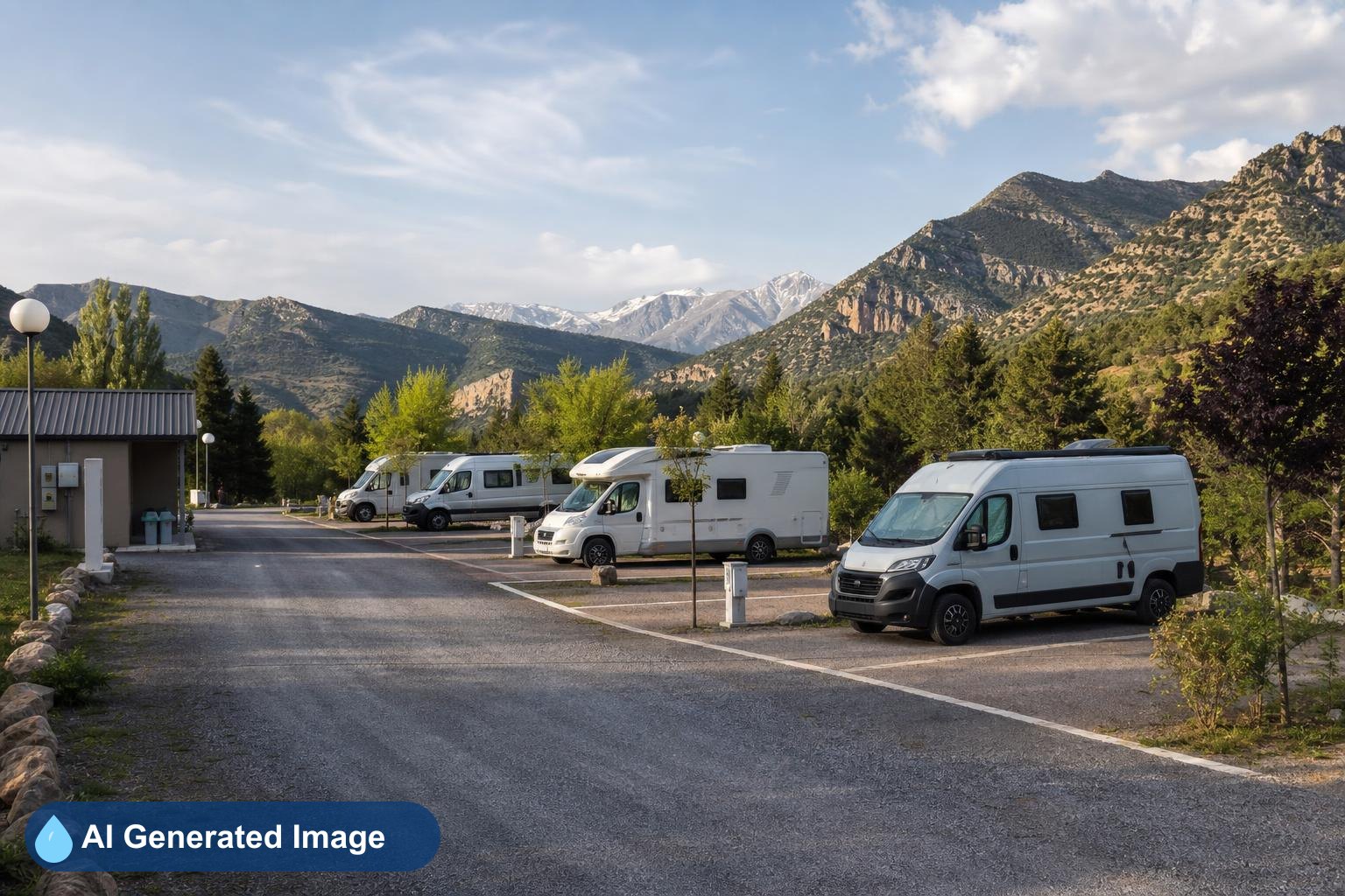 Área de autocaravanas Camping la Banera en Ayerbe, Huesca