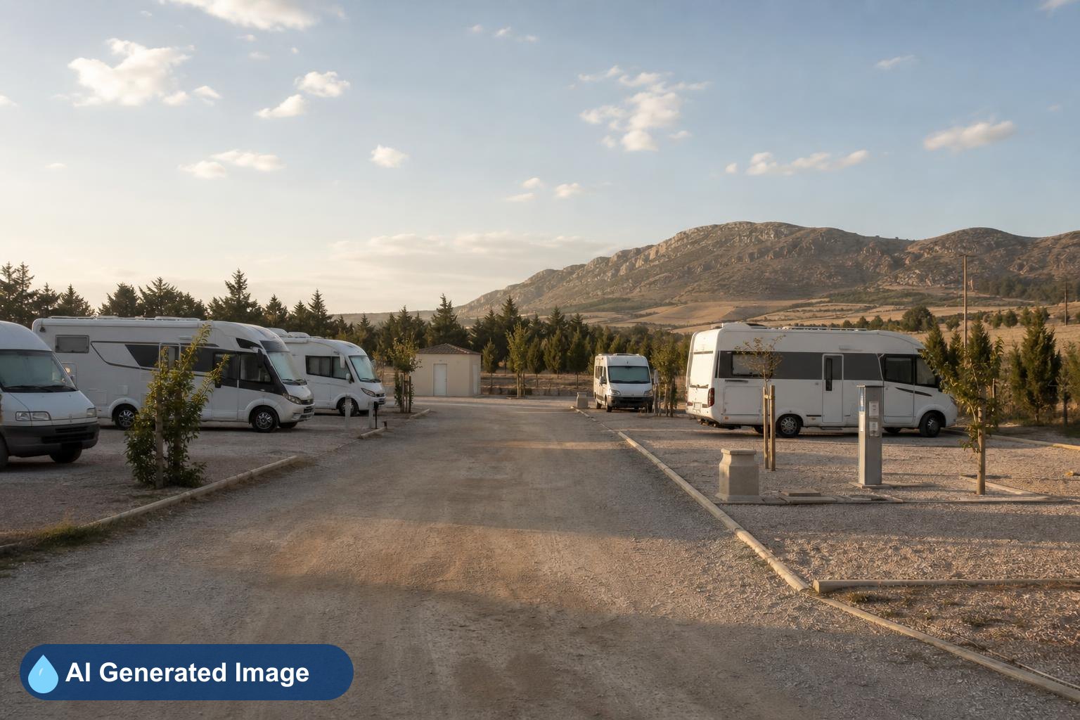 Área de autocaravanas De Wevers en S. Isidro, Alicante