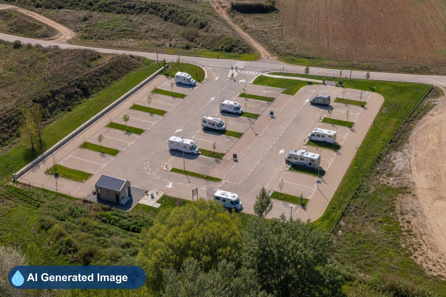 Área de autocaravanas Área de servicios para autocaravanas de Biota en Biota, Zaragoza