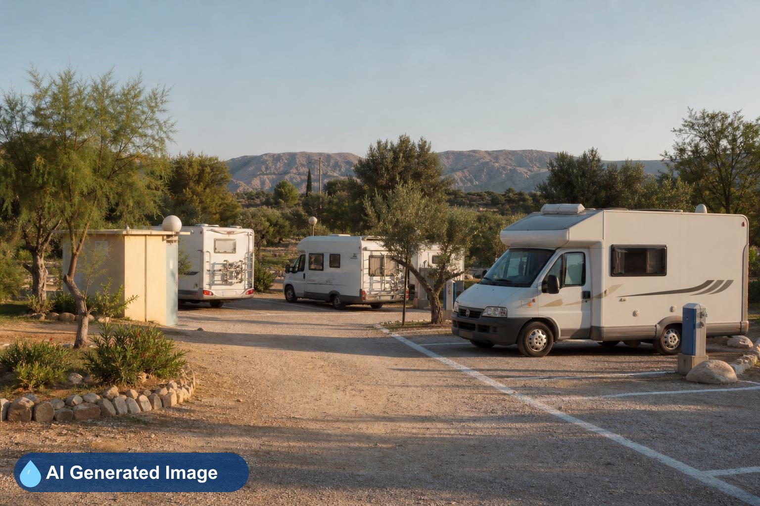 Área de autocaravanas Las Palmeras Camping Crevillente en Crevillent, Alicante