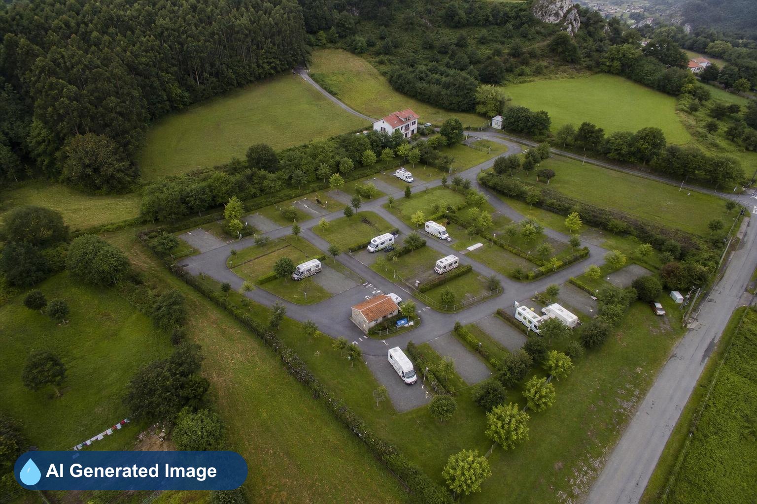 Área de autocaravanas Camping Entreplayas en Llanes, Asturias