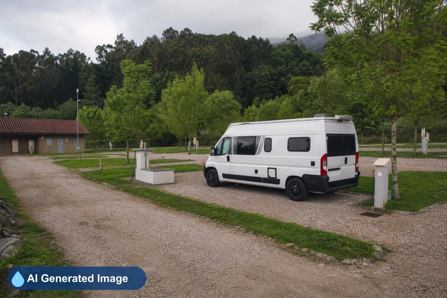 Área de autocaravanas Camping El Rosal en San Vicente de la Barquera, Cantabria