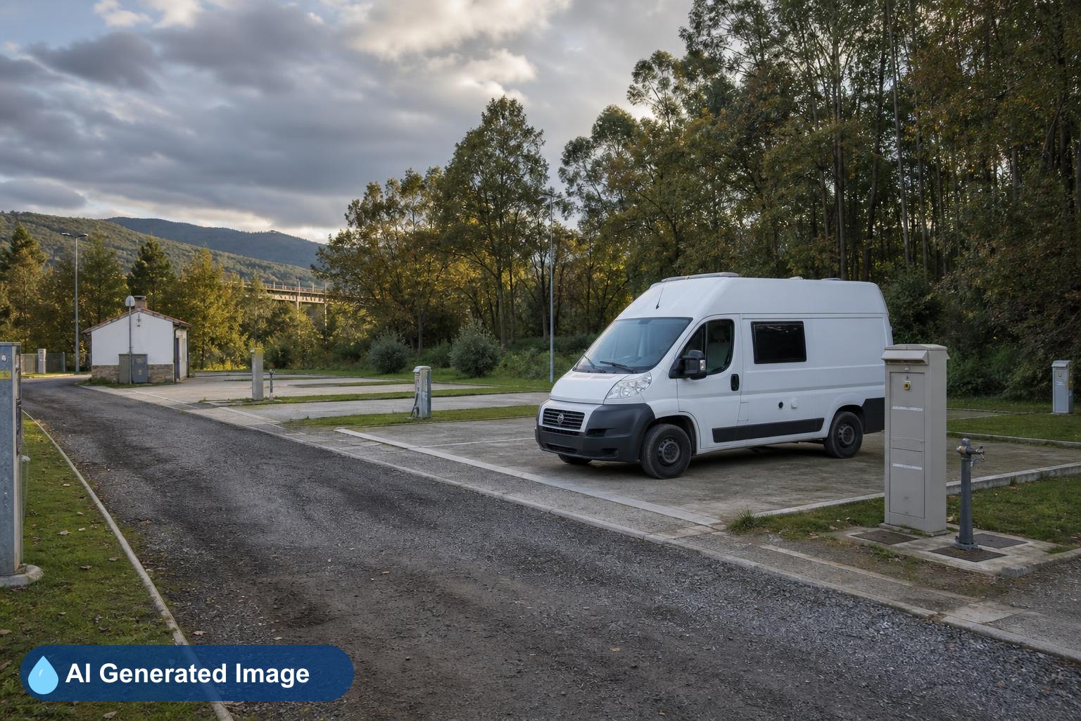Área de autocaravanas Área AC y Caravanas de Arcade en 9, Pontevedra