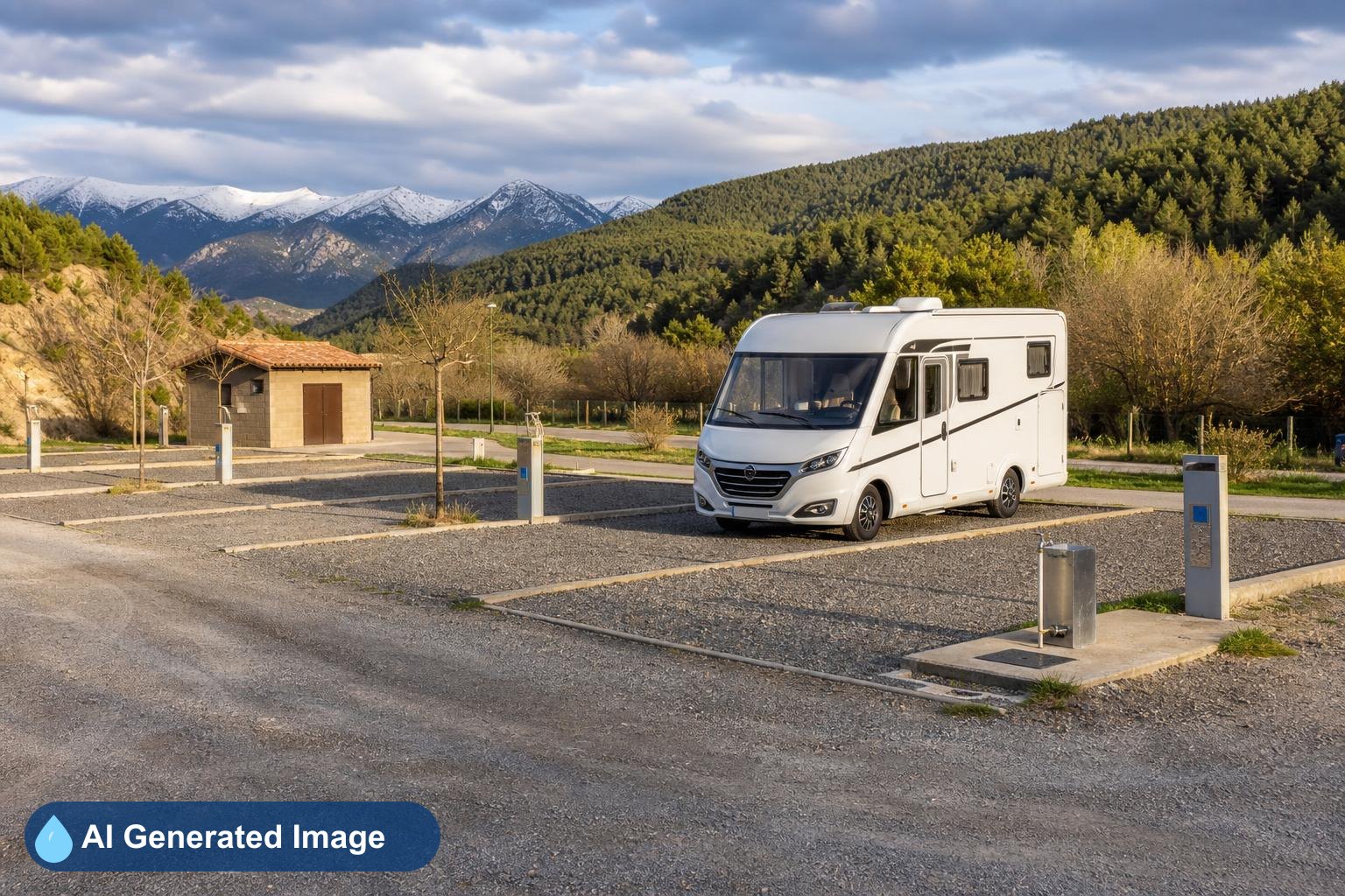 Área de autocaravanas Área autocaravanas La Granja d'Escarp en La Granja d'Escarp, Lleida