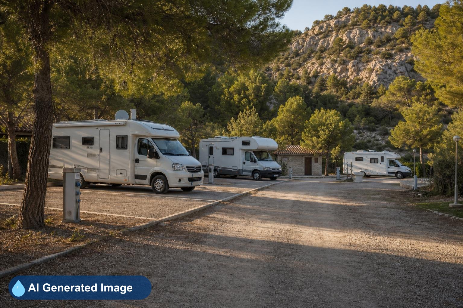 Área de autocaravanas Área de autocaravanas en Camporrobles, Valencia