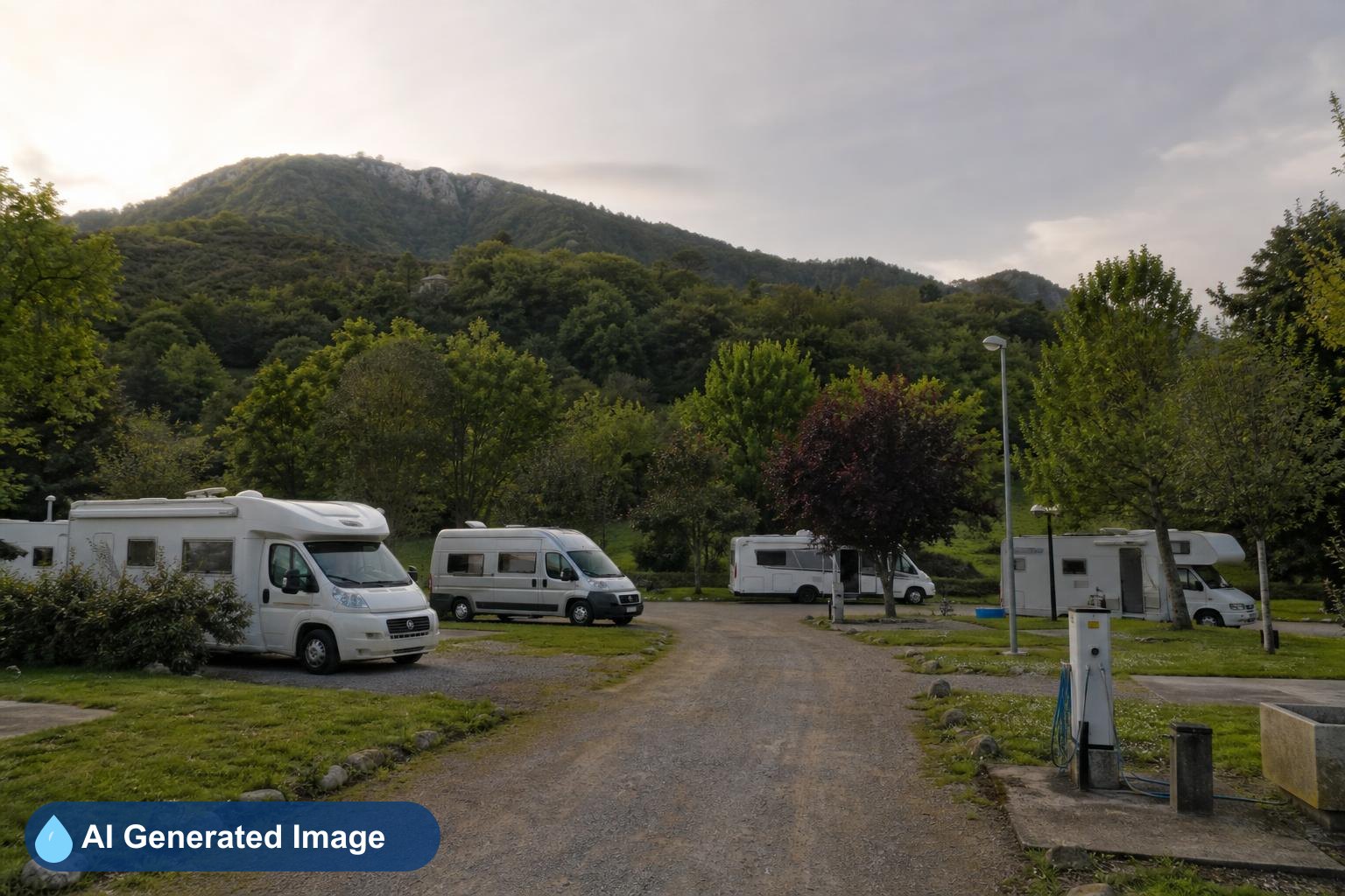 Área de autocaravanas Área Autocaravanas La Plaza Teverga, Asturias