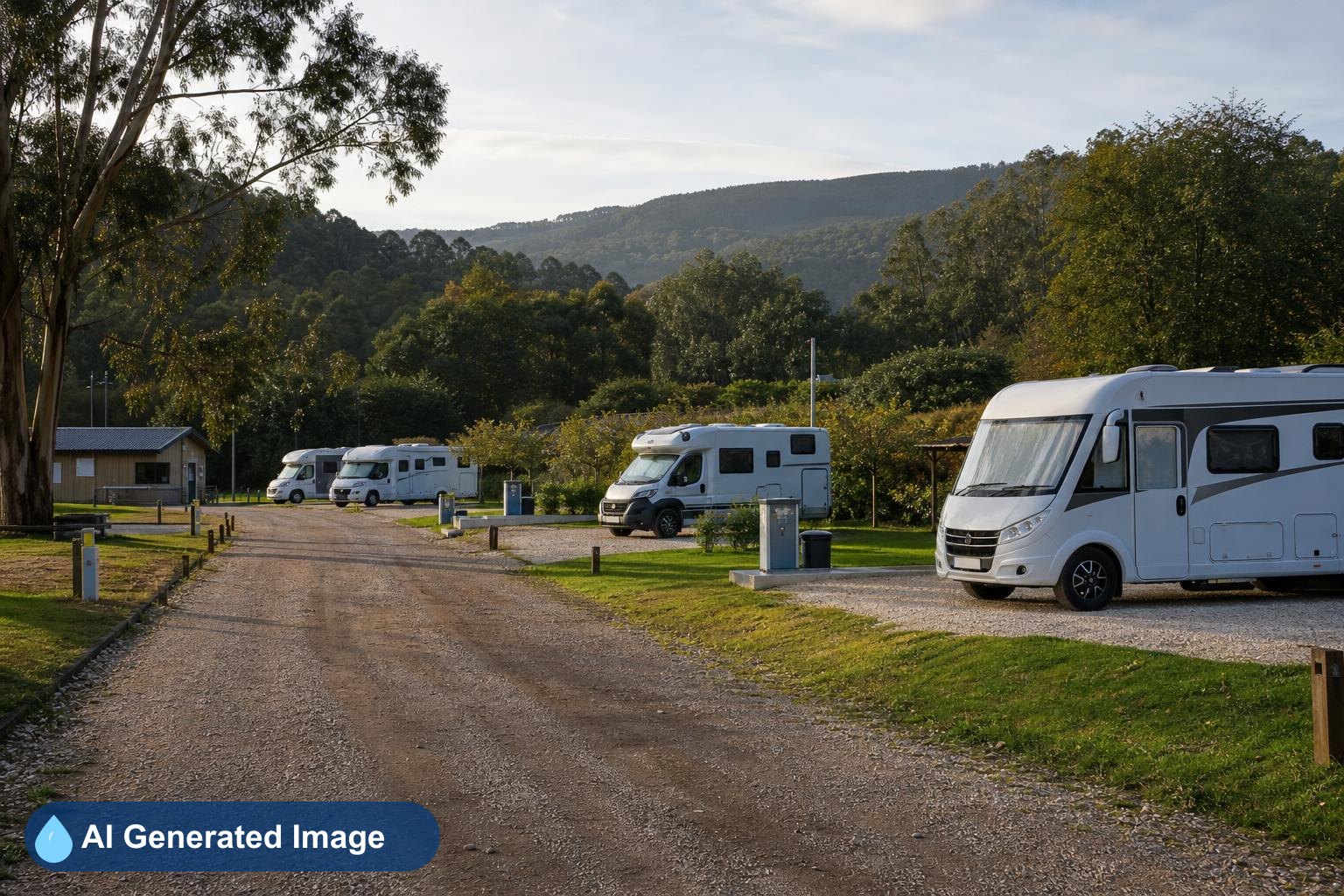 Área de autocaravanas Camping Ber-Door en Pontedeume, A Coruña