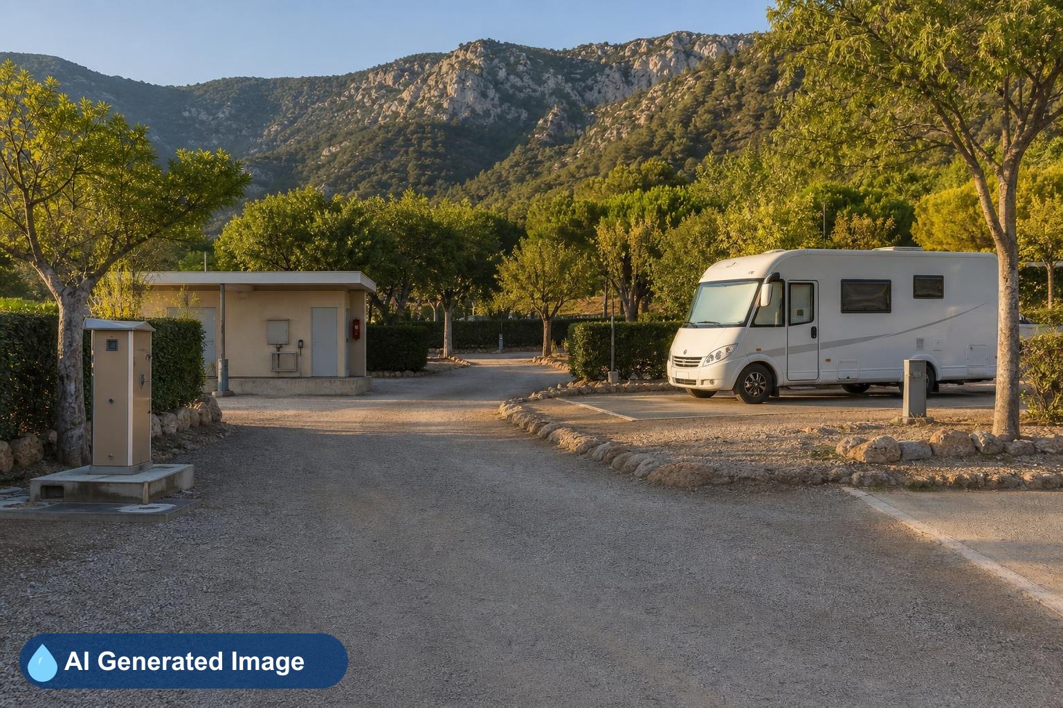 Área de autocaravanas Camping Les Palmeres en Les Palmeres, Valencia