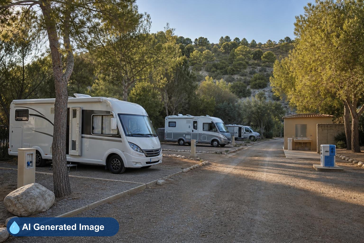 Área de autocaravanas Camping La Pirámide, Valencia