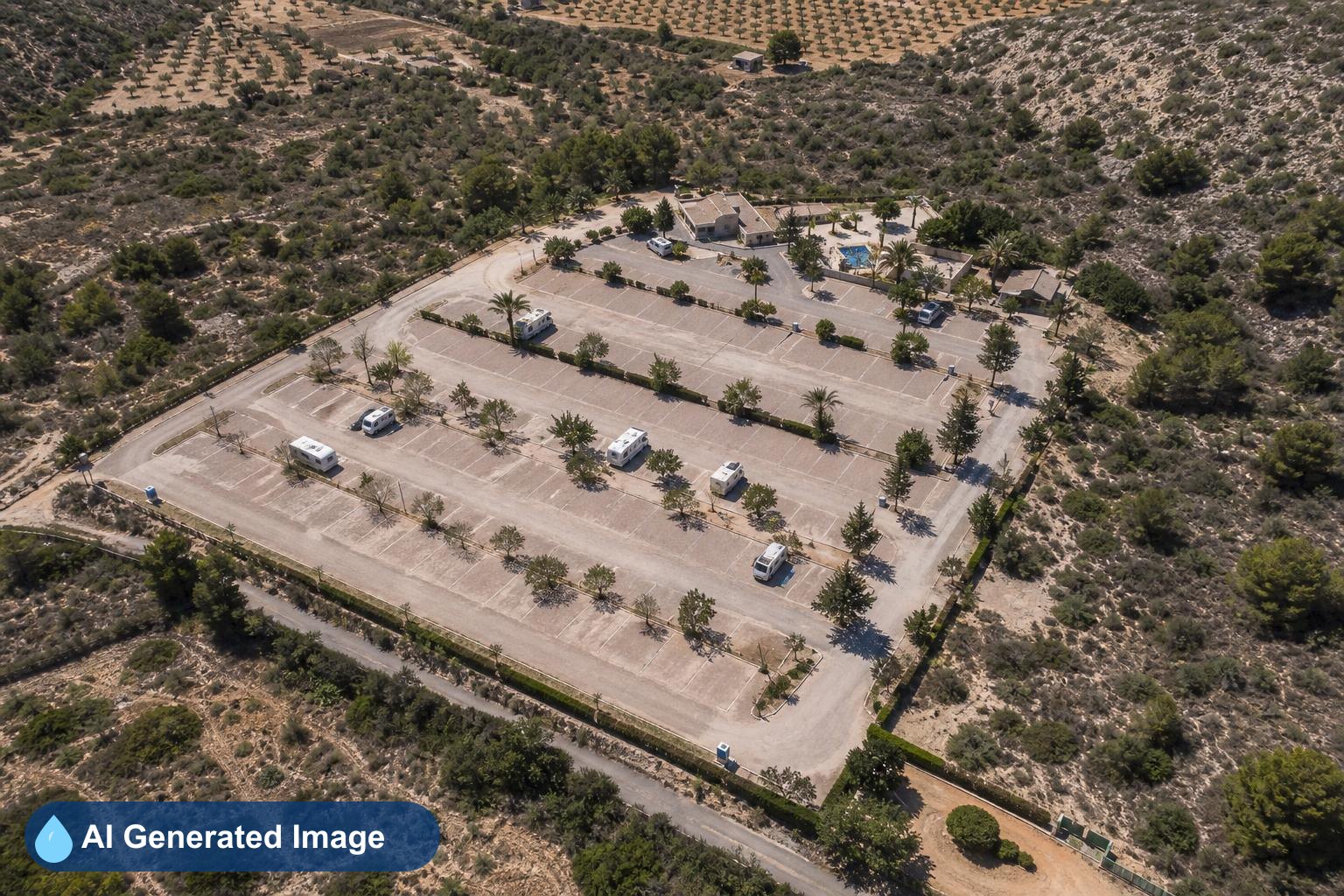 Área de autocaravanas Camping Playa Paraiso en Villajoyosa, Alicante