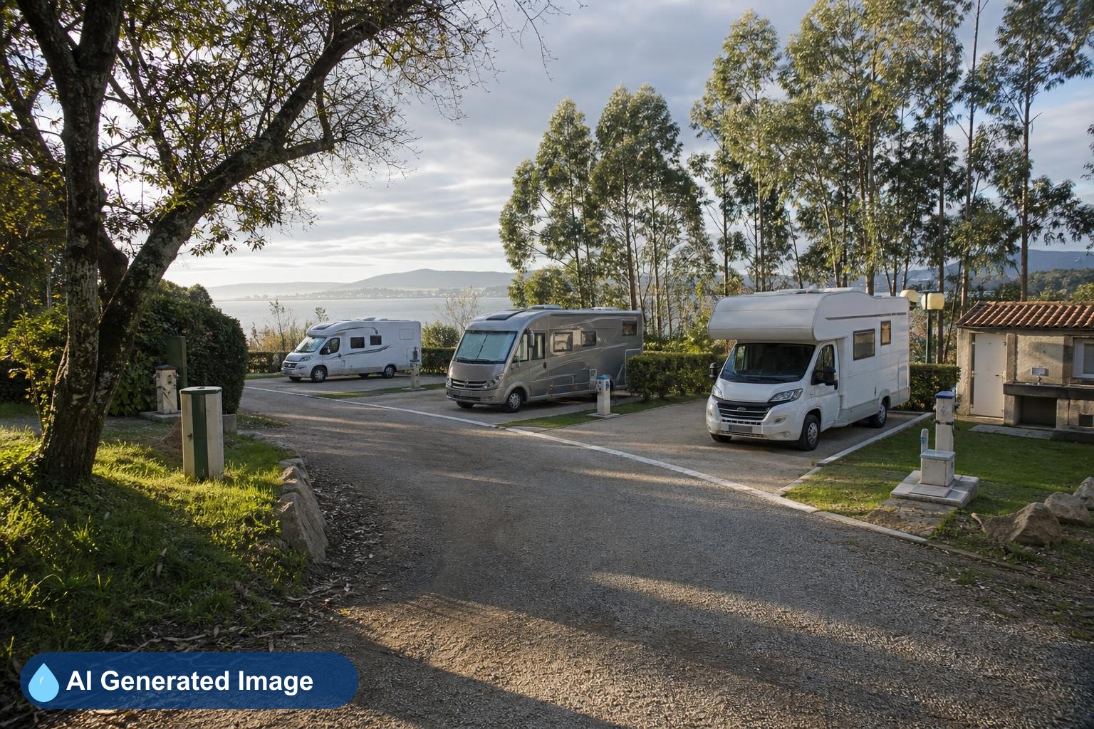 Área de autocaravanas Camping Salinas en A Illa de Arousa, Pontevedra