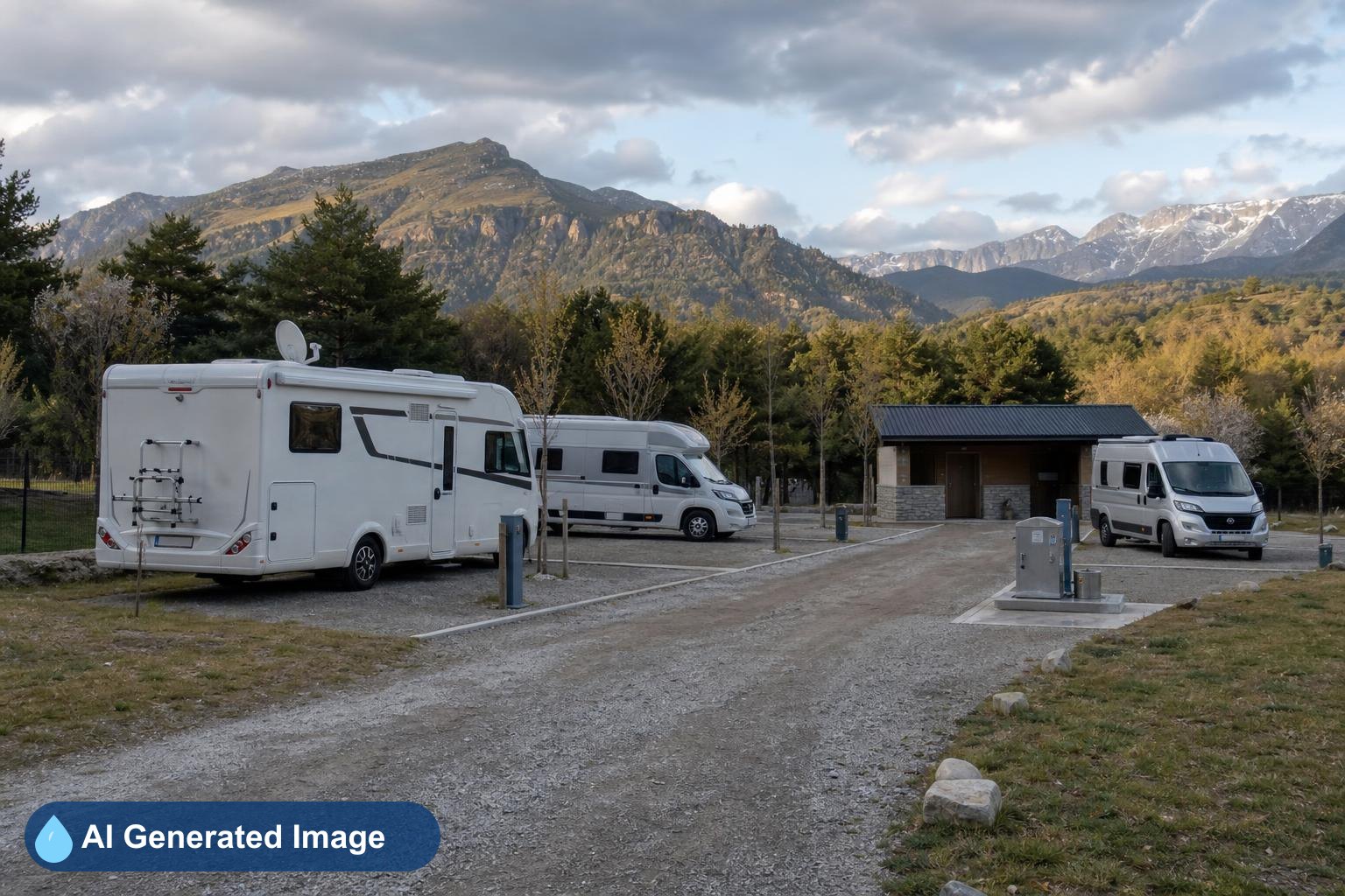 Área de autocaravanas Camping Castillo de Loarre - Huesca en Loarre, Huesca