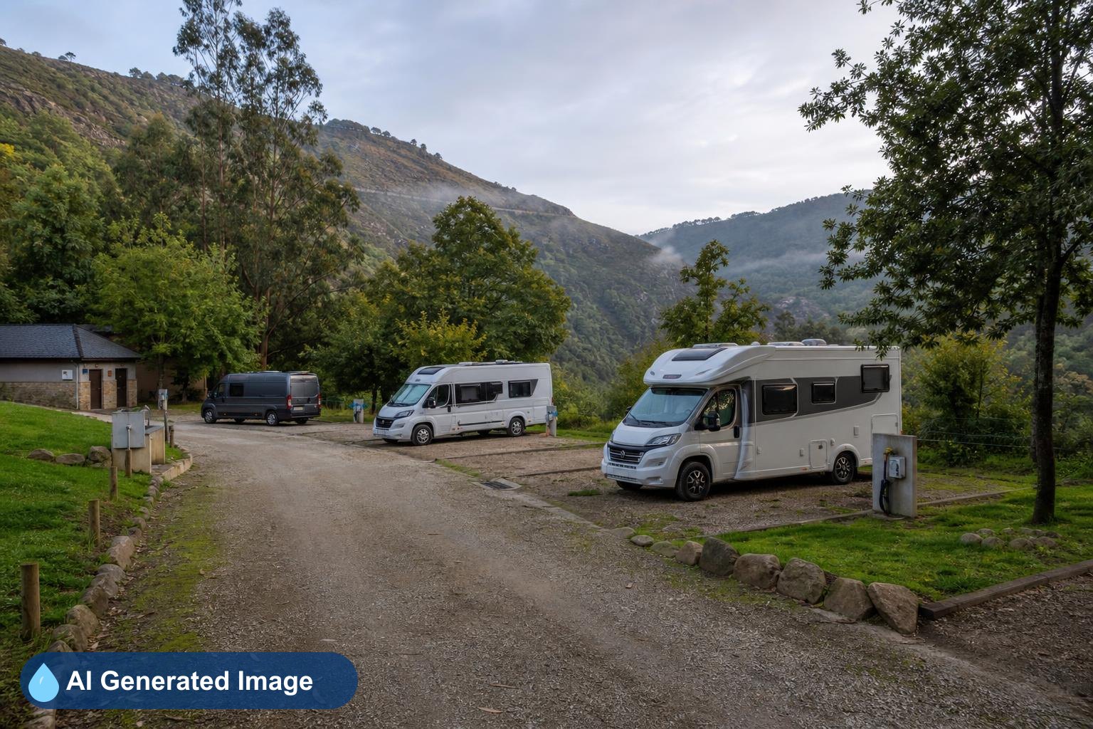 Área de autocaravanas Camping Canon do Sil en Castro, Ourense