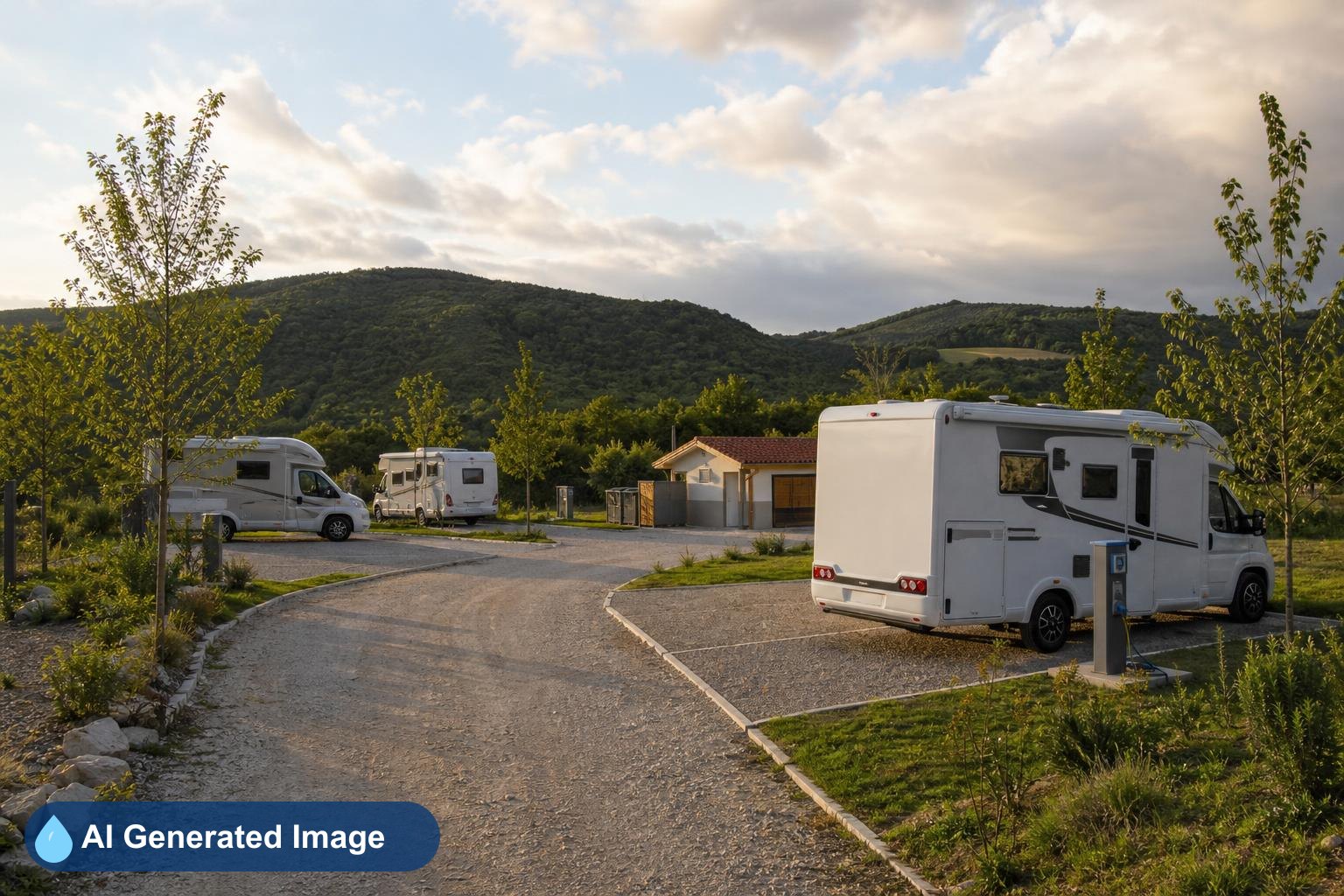 Área de autocaravanas Camping Urrutea Kanpina en Garde, Navarra