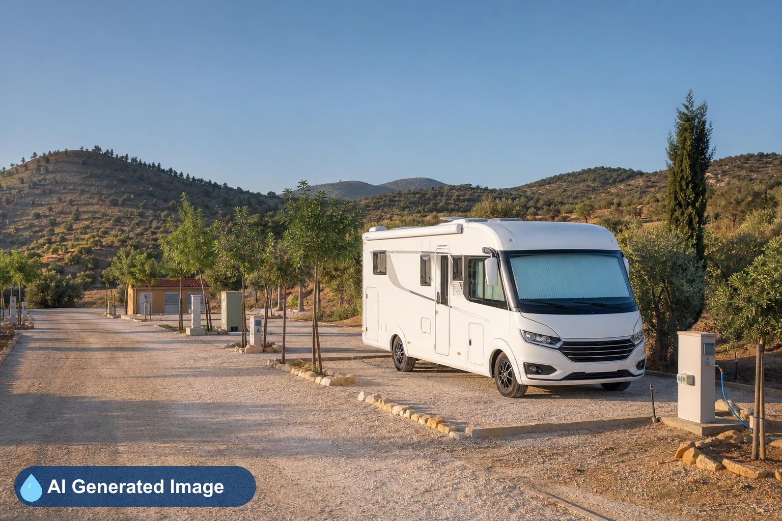 Área de autocaravanas Camping Camino del Sol | Caravaca de la Cruz | Murcia en Caravaca de la Cruz, Murcia