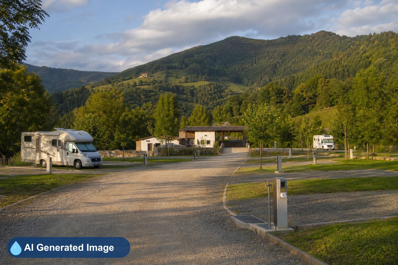 Área de autocaravanas Camping Iskibi en Goizueta, Navarra