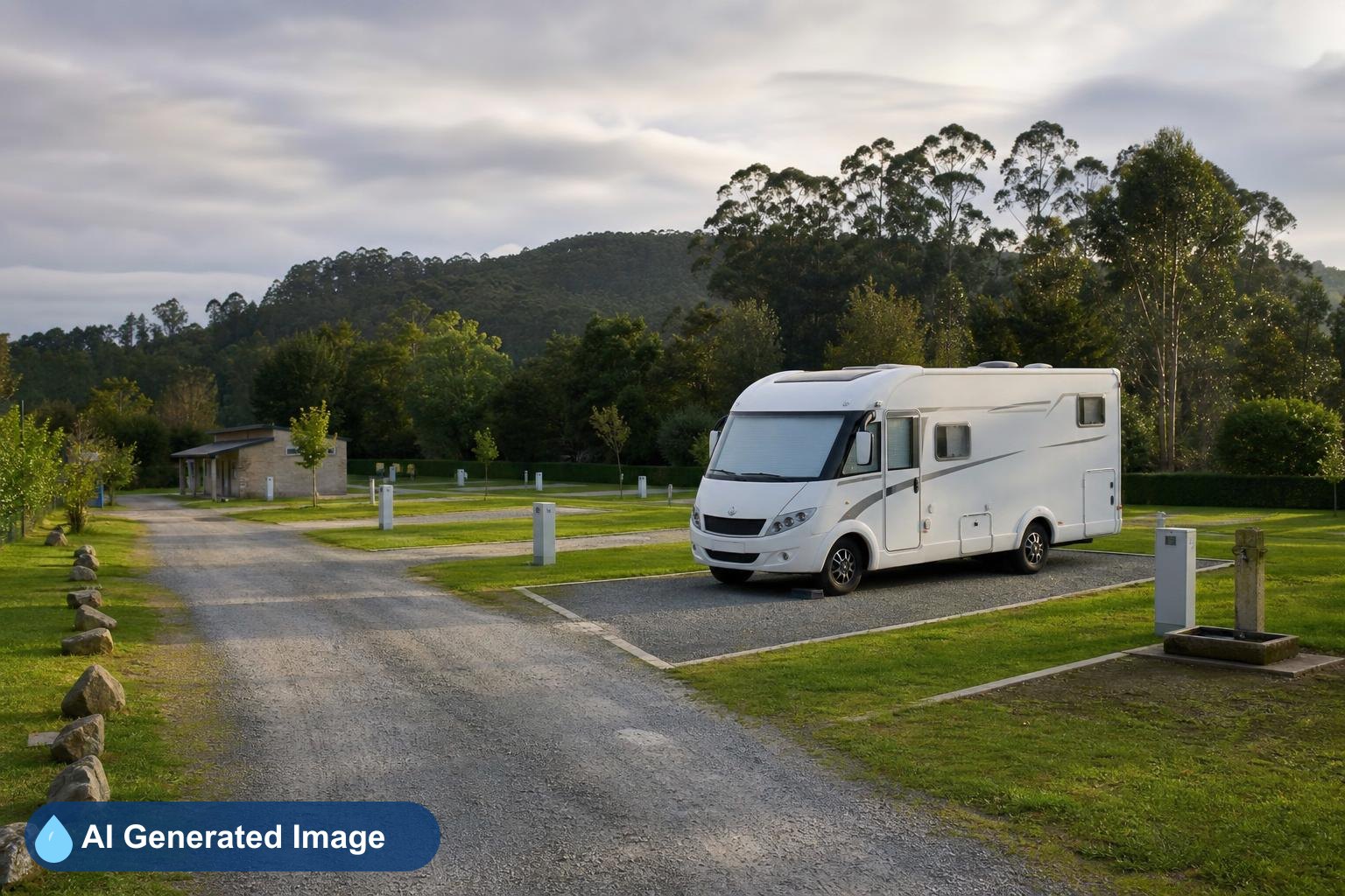 Área de autocaravanas Camping A Lagoa en Valdoviño, A Coruña
