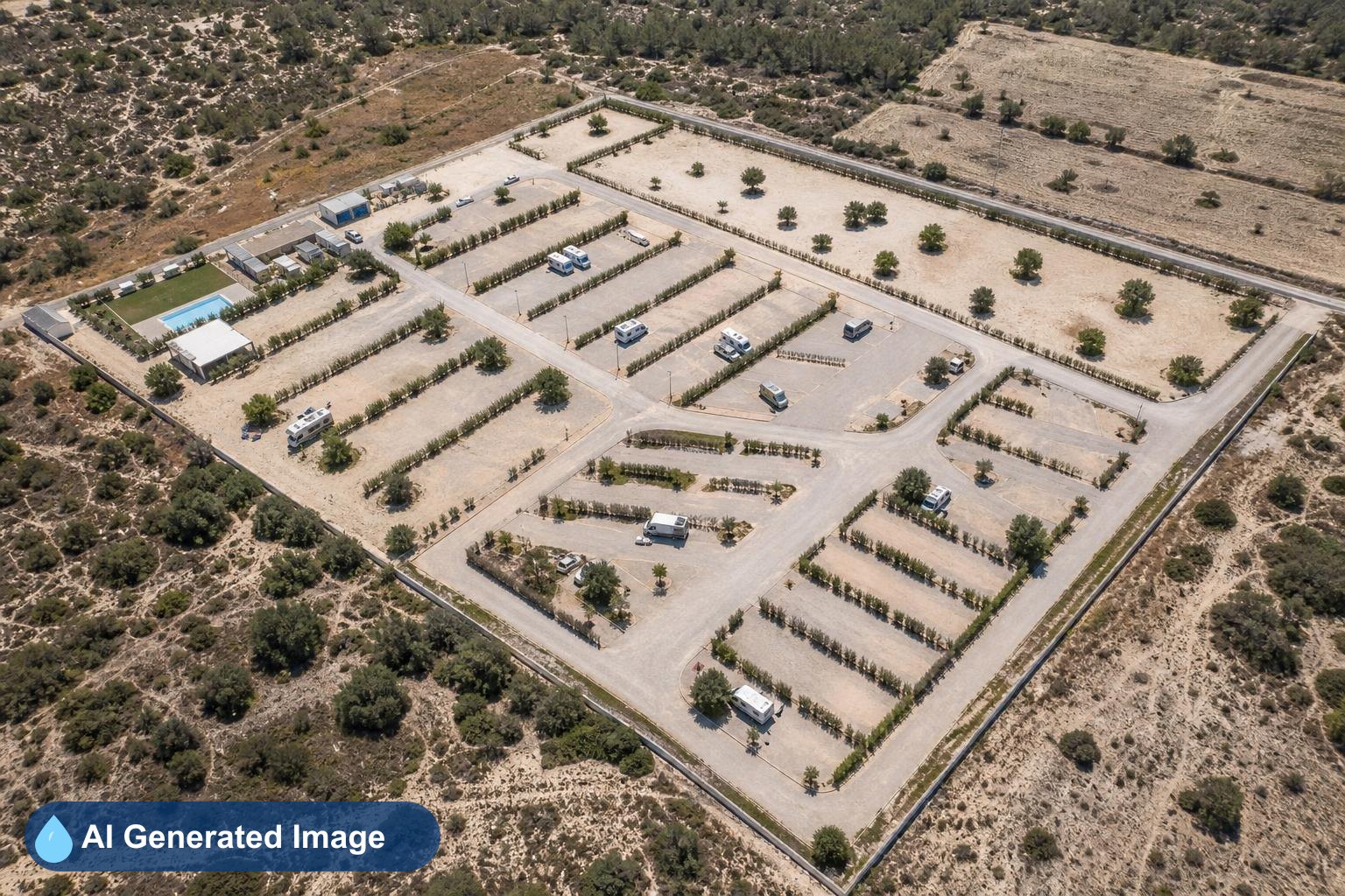 Área de autocaravanas Kampaoh Costa Blanca en Torre de la Horadada, Alicante