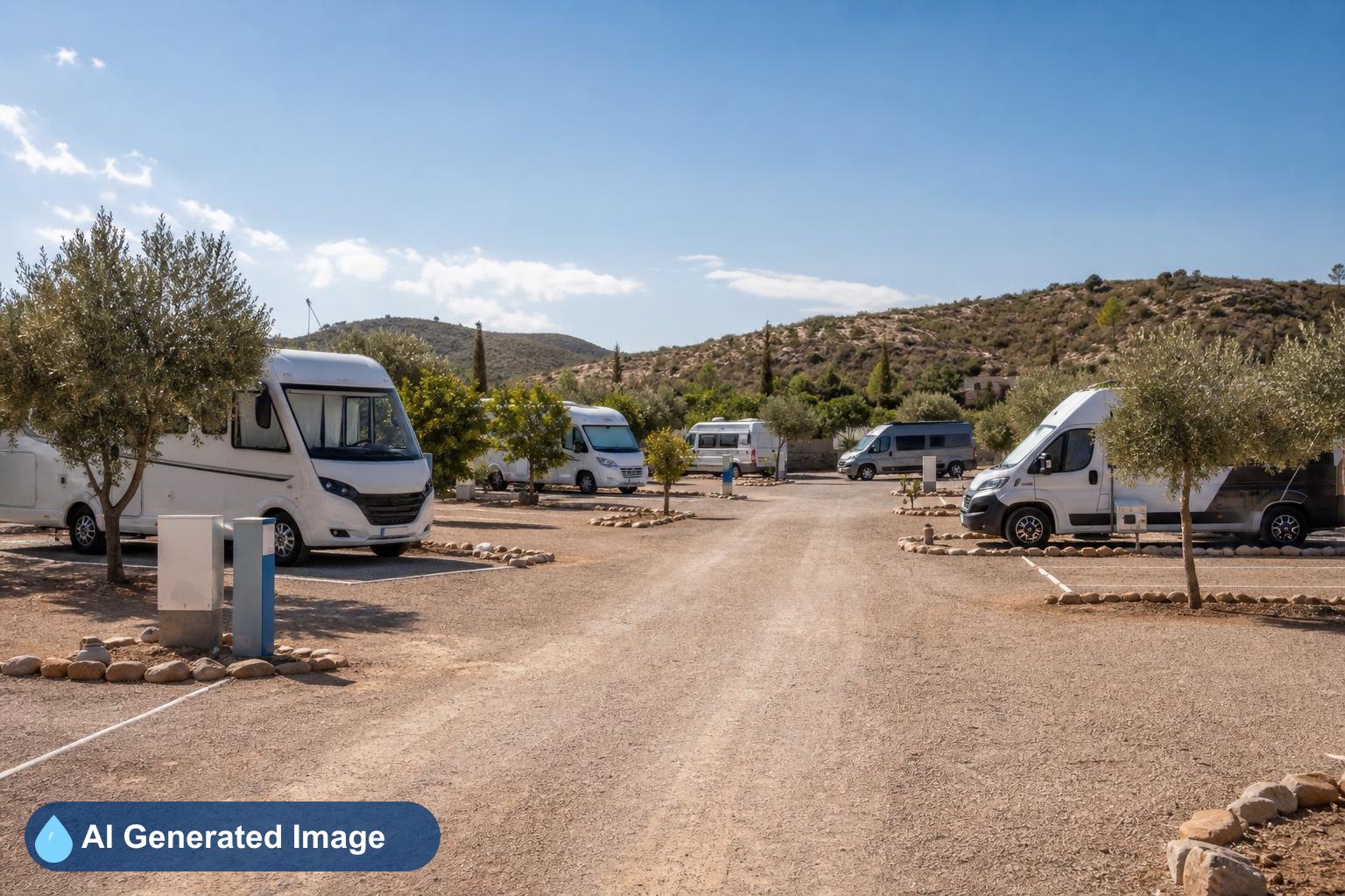 Área de autocaravanas Camping la Paz en Sangonera la Seca, Murcia