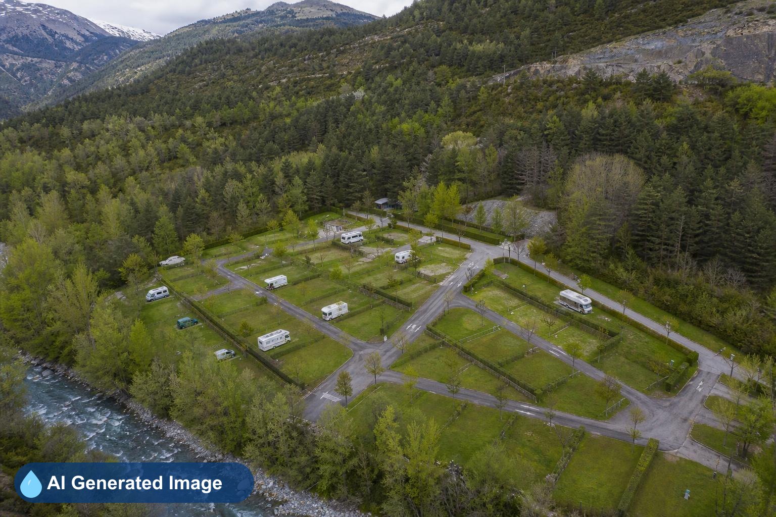 Área de autocaravanas Camping Río Ara en Torla-Ordesa, Huesca