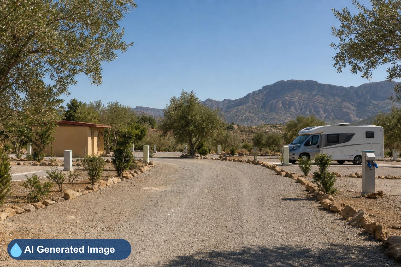 Área de autocaravanas Me - Ca Camping en Los Geraneos, Murcia